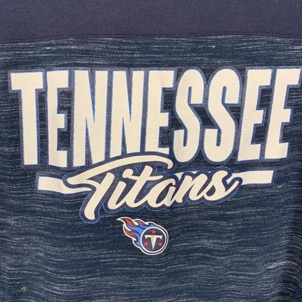 NFL Team Apparel Tennessee Titans Long Sleeve Shirt Blue Logo Women's Medium